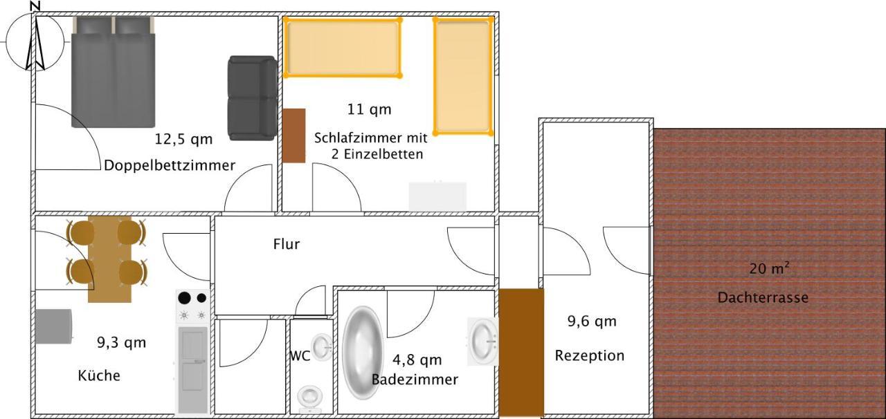 Ferienwohnung Ammerschnucke Wiefelstede Eksteriør bilde
